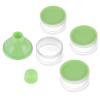 imageAccmor Formula Dispenser On The Go 4 Compartments Stackable Formula Container for Travel Baby Milk Powder Kids Snack Container BPA Free Light Green