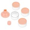 imageAccmor Formula Dispenser On The Go 4 Compartments Stackable Formula Container for Travel Baby Milk Powder Kids Snack Container BPA Free Light Pink