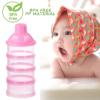 imageAccmor Formula Dispenser On The Go 4 Compartments Stackable Formula Container for Travel Baby Milk Powder Kids Snack Container BPA Free Pink