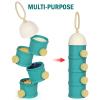 imageAccmor Formula Dispenser On The Go 4 Layers Stackable Formula Container to Go NonSpill Portable Milk Powder Baby ampamp Kids Snack Container Green PinkGreen