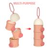 imageAccmor Formula Dispenser On The Go 4 Layers Stackable Formula Container to Go NonSpill Portable Milk Powder Baby ampamp Kids Snack Container Green PinkPink