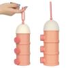 imageAccmor Formula Dispenser On The Go 4 Layers Stackable Formula Container to Go NonSpill Portable Milk Powder Baby ampamp Kids Snack Container Green PinkPink