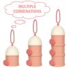 imageAccmor Formula Dispenser On The Go 4 Layers Stackable Formula Container to Go NonSpill Portable Milk Powder Baby ampamp Kids Snack Container Green PinkPink