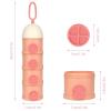 imageAccmor Formula Dispenser On The Go 4 Layers Stackable Formula Container to Go NonSpill Portable Milk Powder Baby ampamp Kids Snack Container Green PinkPink