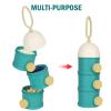 imageAccmor Formula Dispenser On The Go 4 Layers Stackable Formula Container to Go NonSpill Portable Milk Powder Baby ampamp Kids Snack Container Green PinkGreen Pink