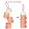 imageAccmor Formula Dispenser On The Go 4 Layers Stackable Formula Container to Go NonSpill Portable Milk Powder Baby ampamp Kids Snack Container Green PinkPink