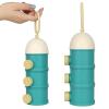 imageAccmor Formula Dispenser On The Go 4 Layers Stackable Formula Container to Go NonSpill Portable Milk Powder Baby ampamp Kids Snack Container Green PinkGreen