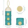 imageAccmor Formula Dispenser On The Go 4 Layers Stackable Formula Container to Go NonSpill Portable Milk Powder Baby ampamp Kids Snack Container Green PinkGreen Pink