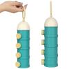 imageAccmor Formula Dispenser On The Go 4 Layers Stackable Formula Container to Go NonSpill Portable Milk Powder Baby ampamp Kids Snack Container Green PinkGreen Pink