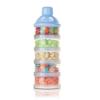 imageAccmor Formula Dispenser On The Go 5 Compartments Stackable Formula Container for Travel Baby Milk Powder Kids Snack Container BPA FreeBlue