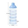 imageAccmor Formula Dispenser On The Go 5 Compartments Stackable Formula Container for Travel Baby Milk Powder Kids Snack Container BPA FreeBlue