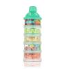 imageAccmor Formula Dispenser On The Go 5 Compartments Stackable Formula Container for Travel Baby Milk Powder Kids Snack Container BPA FreeGreen