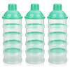 imageAccmor Formula Dispenser On The Go 5 Compartments Stackable Formula Container for Travel Baby Milk Powder Kids Snack Container BPA FreeGreen