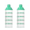 imageAccmor Formula Dispenser On The Go 5 Compartments Stackable Formula Container for Travel Baby Milk Powder Kids Snack Container BPA FreeGreen