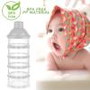 imageAccmor Formula Dispenser On The Go 5 Compartments Stackable Formula Container for Travel Baby Milk Powder Kids Snack Container BPA FreeGrey