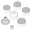 imageAccmor Formula Dispenser On The Go 5 Compartments Stackable Formula Container for Travel Baby Milk Powder Kids Snack Container BPA FreeGrey