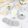 imageAccmor Formula Dispenser On The Go 5 Compartments Stackable Formula Container for Travel Baby Milk Powder Kids Snack Container BPA FreeGrey