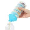 imageAccmor Formula Dispenser On The Go 5 Compartments Stackable Formula Container for Travel Baby Milk Powder Kids Snack Container BPA FreeLight Blue