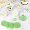 imageAccmor Formula Dispenser On The Go 5 Compartments Stackable Formula Container for Travel Baby Milk Powder Kids Snack Container BPA FreeLight Green