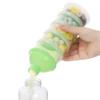 imageAccmor Formula Dispenser On The Go 5 Compartments Stackable Formula Container for Travel Baby Milk Powder Kids Snack Container BPA FreeLight Green