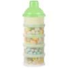 imageAccmor Formula Dispenser On The Go 5 Compartments Stackable Formula Container for Travel Baby Milk Powder Kids Snack Container BPA FreeLight Green