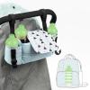 imageAccmor Formula Dispenser On The Go 5 Compartments Stackable Formula Container for Travel Baby Milk Powder Kids Snack Container BPA FreeLight Green