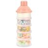 imageAccmor Formula Dispenser On The Go 5 Compartments Stackable Formula Container for Travel Baby Milk Powder Kids Snack Container BPA FreeLight Pink