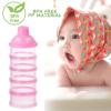 imageAccmor Formula Dispenser On The Go 5 Compartments Stackable Formula Container for Travel Baby Milk Powder Kids Snack Container BPA FreePink