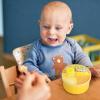 imageAccmor Formula Dispenser On The Go NonSpill Rotating FourCompartment Formula Container to Go Milk Powder Snack Storage Container for Infant Toddler Travel Outdoor GreenYellow