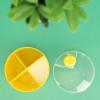 imageAccmor Formula Dispenser On The Go NonSpill Rotating FourCompartment Formula Container to Go Milk Powder Snack Storage Container for Infant Toddler Travel Outdoor GreenYellow
