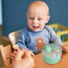 imageAccmor Formula Dispenser On The Go NonSpill Rotating FourCompartment Formula Container to Go Milk Powder Snack Storage Container for Infant Toddler Travel Outdoor GreenGreen