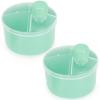 imageAccmor Formula Dispenser On The Go NonSpill Rotating FourCompartment Formula Container to Go Milk Powder Snack Storage Container for Infant Toddler Travel Outdoor GreenGreen