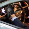 imageAccmor Genuine Leather Cycling Fingerless Gloves Outdoor Driving Motorcycle Sport Half Finger Glove for Men Women Teens