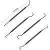 imageAccmor Gun Cleaning Tools Kit Universal Gun Cleaner Set Including 4 Pcs DoubleEnded Brass Steel Nylon Bristle Clean Brushes ampamp 4 Pcs Polymer Cleaning PicksPlastic Cleaning Picks