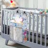 imageAccmor Hanging Baby Diaper Caddy Organizer Diaper Stacker Baby Crib Hanging Classified Storage Bag Organizer for Changing Table Crib Playard or Wall ampamp Nursery Organization BlackStyle AWhite