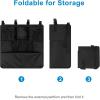 imageAccmor Hanging Baby Diaper Caddy Organizer Diaper Stacker Baby Crib Hanging Classified Storage Bag Organizer for Changing Table Crib Playard or Wall ampamp Nursery Organization BlackDouble EnlargedBlack