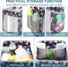 imageAccmor Hanging Baby Diaper Caddy Organizer Diaper Stacker Baby Crib Hanging Classified Storage Bag Organizer for Changing Table Crib Playard or Wall ampamp Nursery Organization BlackStyle ABlack