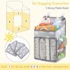 imageAccmor Hanging Baby Diaper Caddy Organizer Diaper Stacker Baby Crib Hanging Classified Storage Bag Organizer for Changing Table Crib Playard or Wall ampamp Nursery Organization BlackStyle BGrey