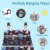 imageAccmor Hanging Baby Diaper Caddy Organizer Diaper Stacker Baby Crib Hanging Classified Storage Bag Organizer for Changing Table Crib Playard or Wall ampamp Nursery Organization BlackStyle ABlack