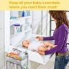 imageAccmor Hanging Baby Diaper Caddy Organizer Diaper Stacker Baby Crib Hanging Classified Storage Bag Organizer for Changing Table Crib Playard or Wall ampamp Nursery Organization BlackStyle BGrey