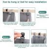 imageAccmor Hanging Baby Diaper Caddy Organizer Diaper Stacker Baby Crib Hanging Classified Storage Bag Organizer for Changing Table Crib Playard or Wall ampamp Nursery Organization BlackStyle CGrey
