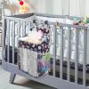 imageAccmor Hanging Baby Diaper Caddy Organizer Diaper Stacker Baby Crib Hanging Classified Storage Bag Organizer for Changing Table Crib Playard or Wall ampamp Nursery Organization BlackStyle ABlack