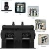 imageAccmor Hanging Baby Diaper Caddy Organizer Diaper Stacker Baby Crib Hanging Classified Storage Bag Organizer for Changing Table Crib Playard or Wall ampamp Nursery Organization BlackDouble EnlargedBlack