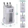 imageAccmor Hanging Baby Diaper Caddy Organizer with Paper Pocket Diaper Stacker Baby Crib Hanging Classified Storage Bag Organizer for Changing Table Crib Playard or Wall ampamp Nursery Organization