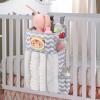imageAccmor Hanging Baby Diaper Caddy Organizer with Paper Pocket Diaper Stacker Baby Crib Hanging Classified Storage Bag Organizer for Changing Table Crib Playard or Wall ampamp Nursery Organization