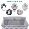 imageAccmor Hanging Baby Diaper Caddy Organizer with Paper Pocket Diaper Stacker Baby Crib Hanging Classified Storage Bag Organizer for Changing Table Crib Playard or Wall ampamp Nursery Organization