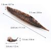 imageAccmor Incense Holder Set Leaf and Snail Incense Burner Incense Ash Catcher Incense Sticks Holder for Counters Meditation Room Yoga Home Office Red CopperRed Copper