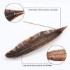 imageAccmor Incense Holder Set Leaf and Snail Incense Burner Incense Ash Catcher Incense Sticks Holder for Counters Meditation Room Yoga Home Office Red CopperRed Copper
