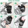 imageAccmor Insulated Bike Water Bottle Holders  Keeps Bottle Cool or Warm Universal Fit for Kids Mountain Cruiser Road Bikes  Blackblack