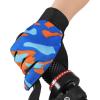 imageAccmor Kids Cycling Gloves  Breathable NonSlip Full Finger Gloves for Child Cycling Climbing Riding Biking ampamp Outdoor Sports 410 Years Boys ampamp GirlsStyle BBlue Orange